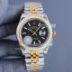 Copy Rolex Datejust Fluted Golden Dial Diamond Bezel Jubilee Band Watch (2)_th.jpg
